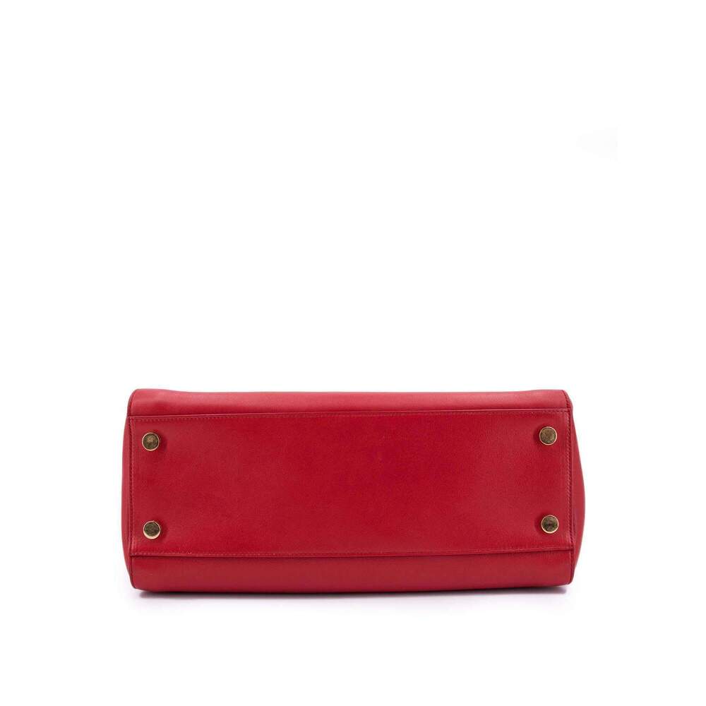 Saint Laurent Calfskin Medium Moujik Top Handle Bag Lipstick - Picture 10 of 12